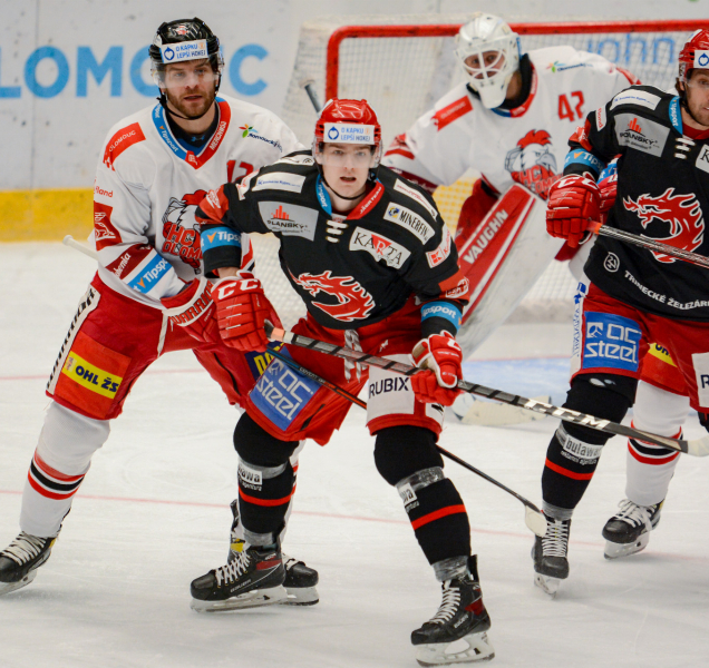 Hokejisté HC Olomouc doma těsně prohráli s Třincem