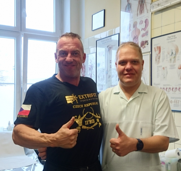 Kulturista Šerý je po operačním zákroku