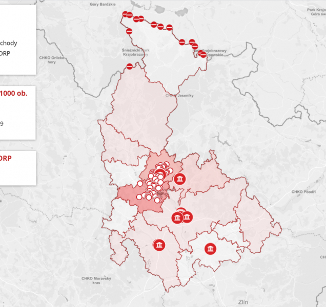 Geoinformatici vytvořili unikátní mapu koronaviru v kraji